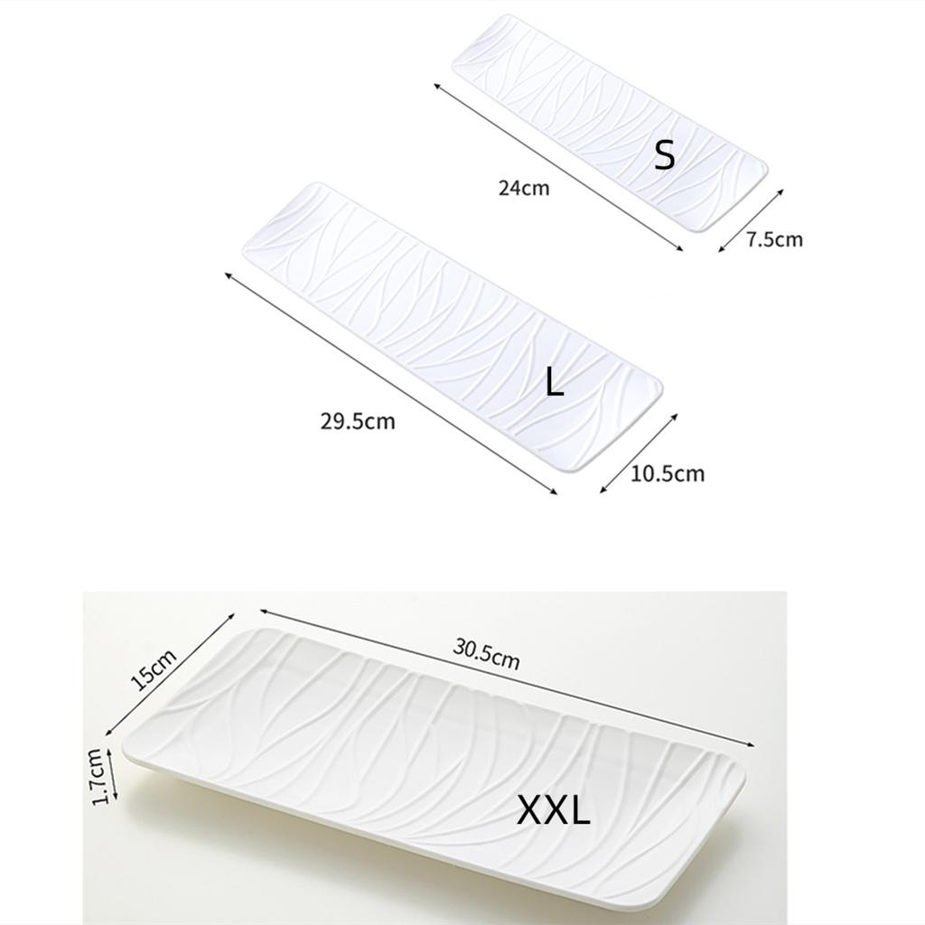 1/2 White Pp Tree Pattern Rectangular Sushi Plates, Dessert Snacks, Fruit Afternoon Tea and Western Food Plates, Home Cafe Restauran