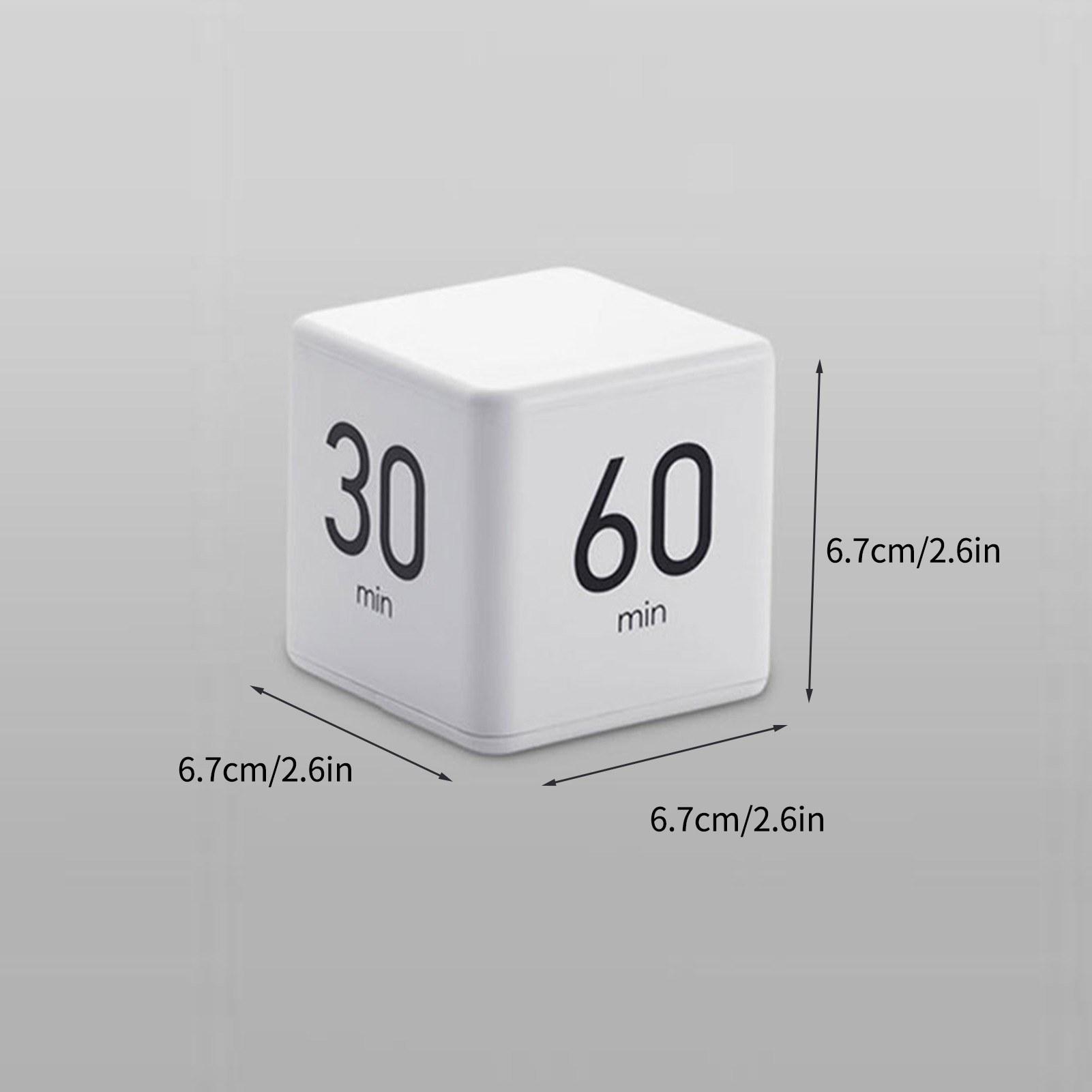 

Cube Timer Learning Cooking Workout Timer Alarm Clock,LCD Screen Display Time,15/20/30/60 Minutes Countdown Reminder Green