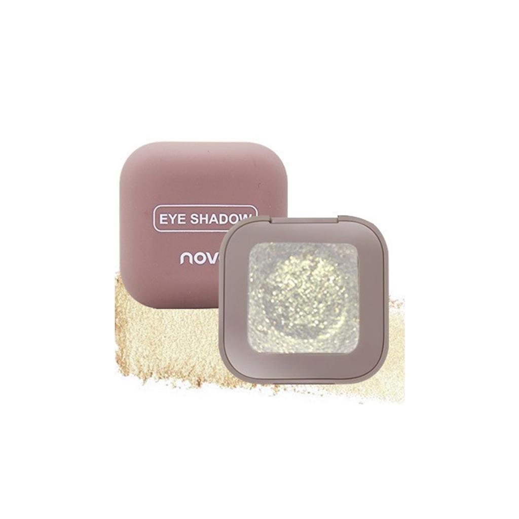 SWEET NIGHT Single Eyeshadow - Highly pigmented, smooth, long-lasting, for all ages (03 - Bright White Gold)