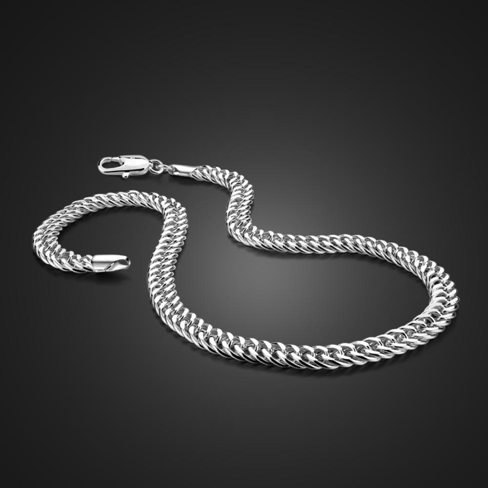 

Electroplated Platinum Whip Chain Side Chain 7Mm Men S Necklace Neck Chain Jewelry 50cm
