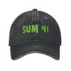 Sum 41 Band Hip Hop Trucker Cap Outfit Für Unisex Damen Baseballkappe Sum41 Klassische Kopfbedeckung Sonnenschutzkappen Verstellbar