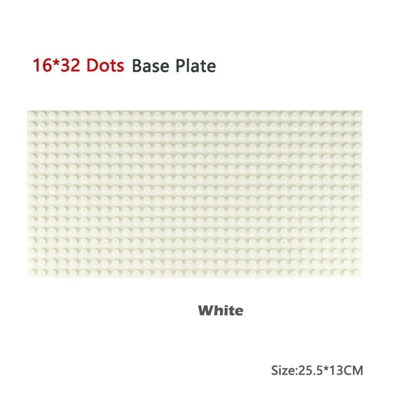Non-Toxic Classic Baseplate 50X50 32X32 16X32 16X16 Dots Building Blocks Bricks Base Plates Diy Plastic Board Block Construction Brick Toy