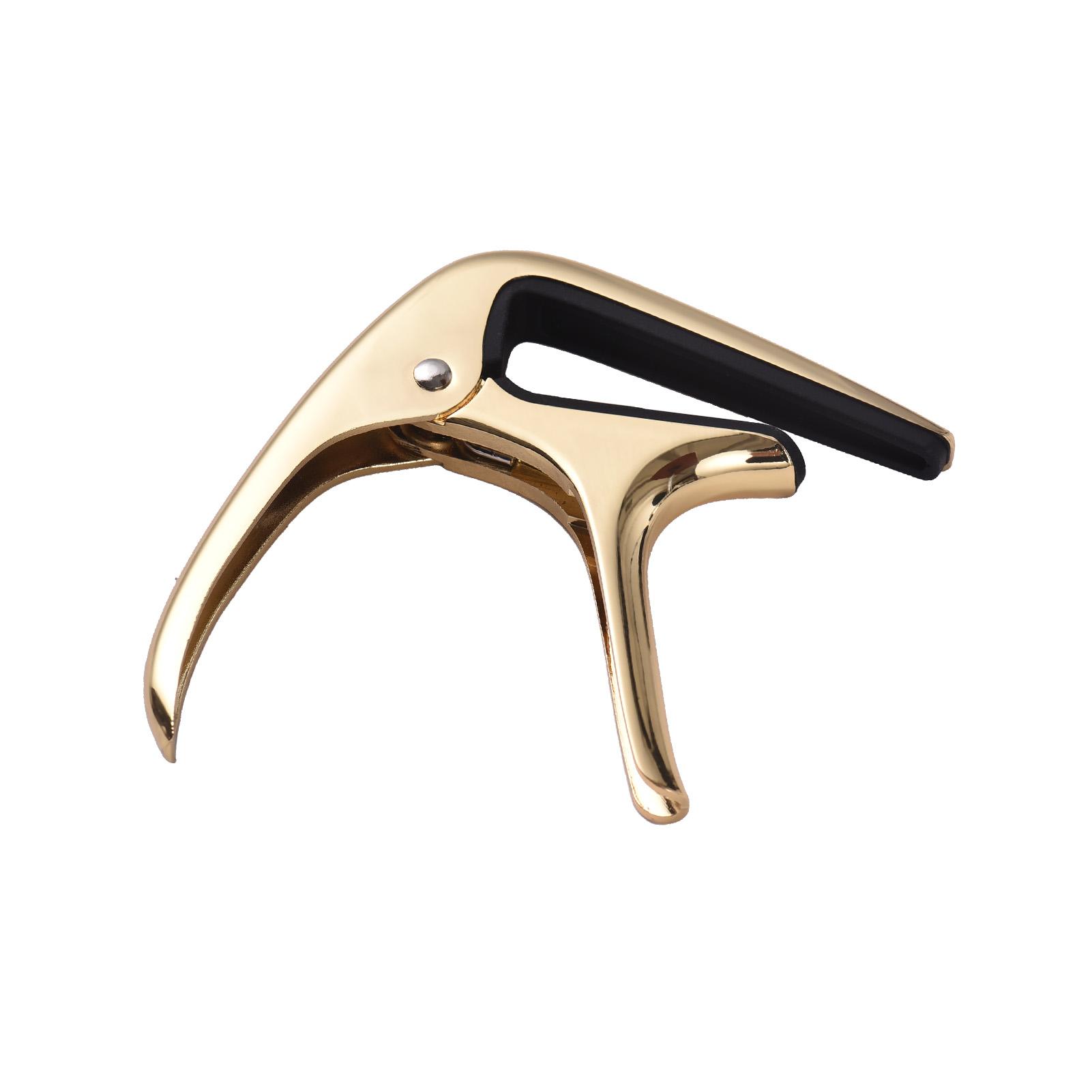 Guitar Capo Professional Acoustic Guitar Capo Transfer Clip Zinc Alloy Guitar Capo for Folk Classical Guitars Ukulele Bass золотой