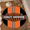 Harley-davidson Motorcycle Artwork Round mat Home Decor, Chair rug For livingroom,Bedroom, doormat home decor Birthday Gift Christmas Gifts