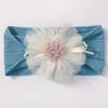 Hot-selling new baby headband cute mesh flower baby jacquard headscarf comfortable children's jewelry