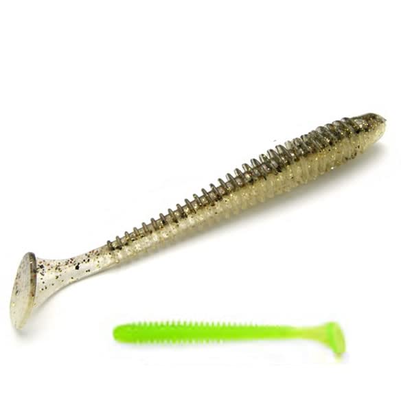 Keitech Swing Impact Clear Chartreuse Glow 3-inch #026