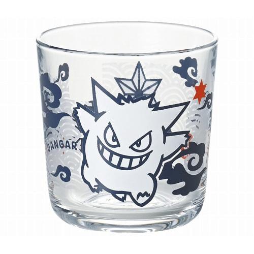 Kaneshotouki "Pok?mon" Gengar Glass Cup/Tumbler, 8cm, Paper-cut Design, 140164