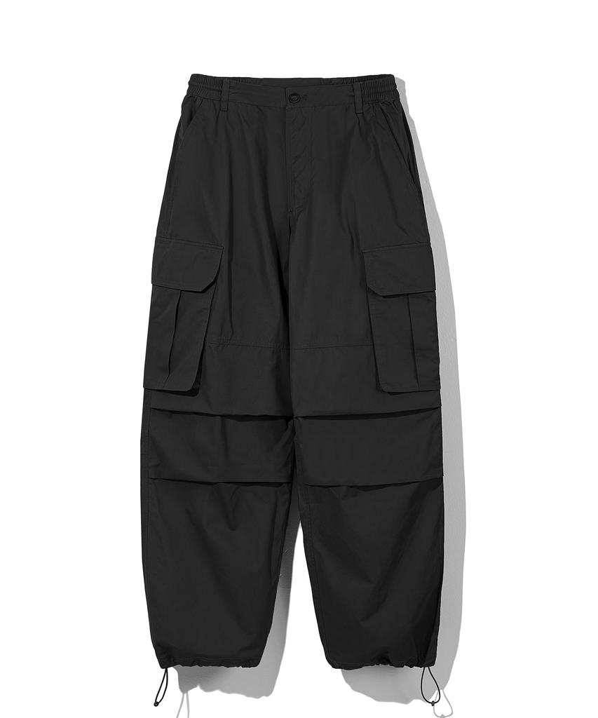 CGP Cotton Wide Parachute Cargo Pants_Black