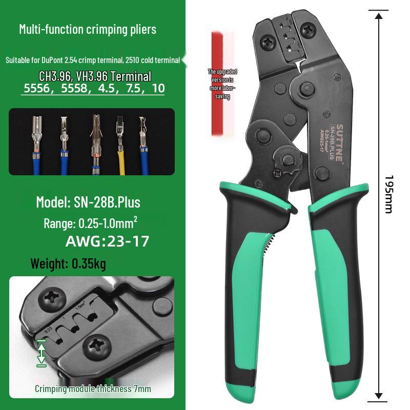 DuPont Connector Crimping Tool for 2.54mm Electrician Terminal Pins