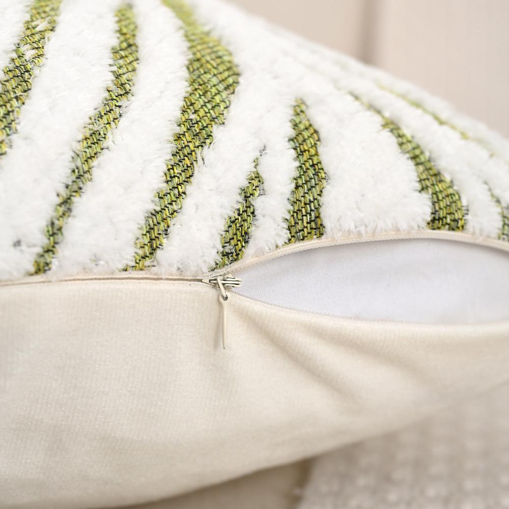 Federa per Cuscino Jacquard Foglia Bohemien Cuscini Soggiorno Divano Camera da Letto Copricuscino Quadrato Decorazione in Tessuto Copricuscini