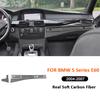 Смуга оздоблення панелі центральної консолі для пасажира з вуглецевого волокна, наклейка для декору інтер'єру автомобіля для BMW 5 серії E60 2004-2007 Аксесуар
