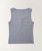 TTUDEMENT Eyelet Henley Tank Top_Melange Gray