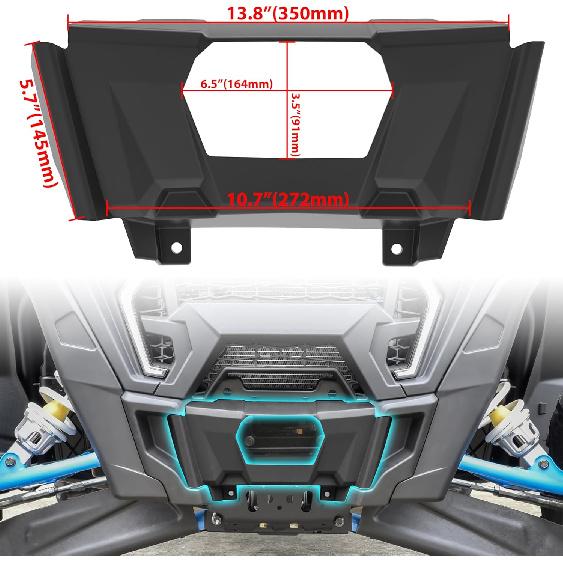 SAUTVS Winch Cover Kit for RZR, Waterproof Silt Proof Front Winch Cover for Polaris RZR XP/XP 4 1000 Turbo Trail 2019-2023 Accessories (Replace