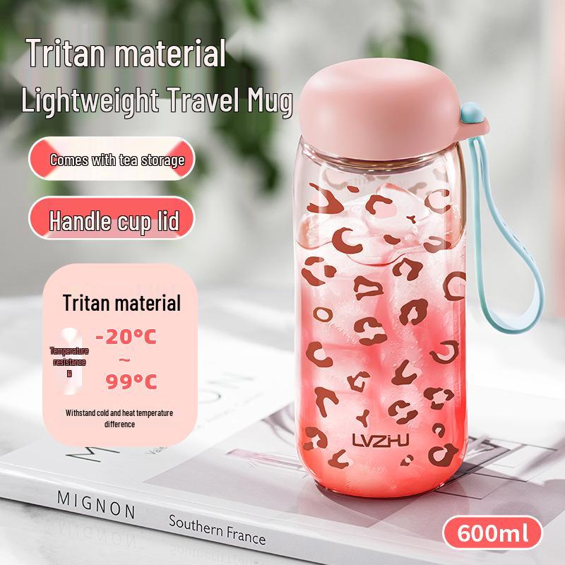 Tritan Green Bead Water Cup 2026 - Portable, High-Temperature Resistant Milk Coffee Shaker Cup