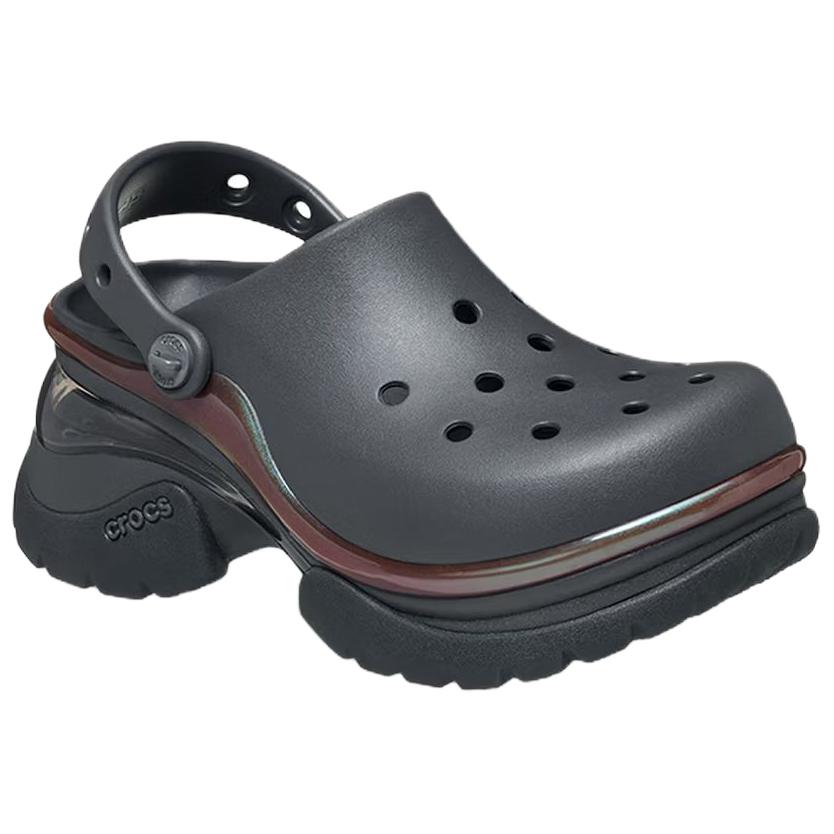 Crocs Little Dolphin Casual Retro Clogs Women clogs Black Sand Gray 212811-0LD