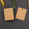 Earring Display and Jewelry Packaging Blank Kraft Cards