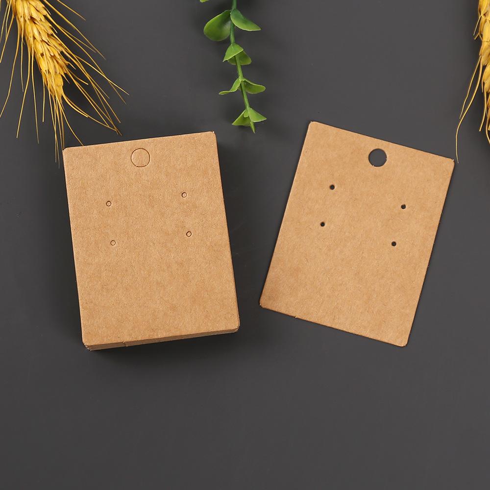 Earring Display and Jewelry Packaging Blank Kraft Cards
