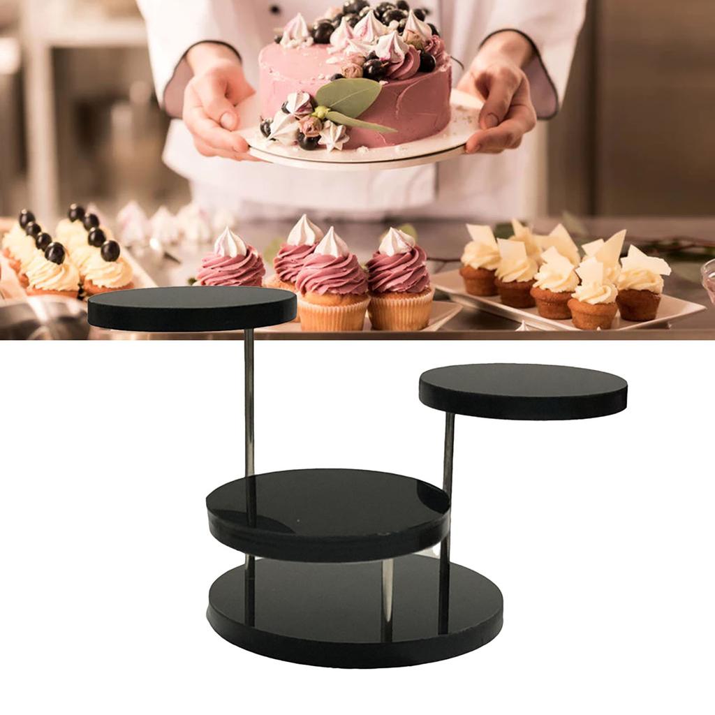 Round Jewelry Display Stand Multi Layer  Display Riser Stand Cake Dessert Rack Party Decorative 