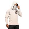 Men’s Long Sleeve Hooded Sun T Shirt with Tree Print Lightweight 50 Plus Quick Dry Athletic Top for Outdoor Sports