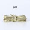 Colorful Pearlescent Shoelaces: Gold, Rose Gold, Silver for Sneakers - One Pair