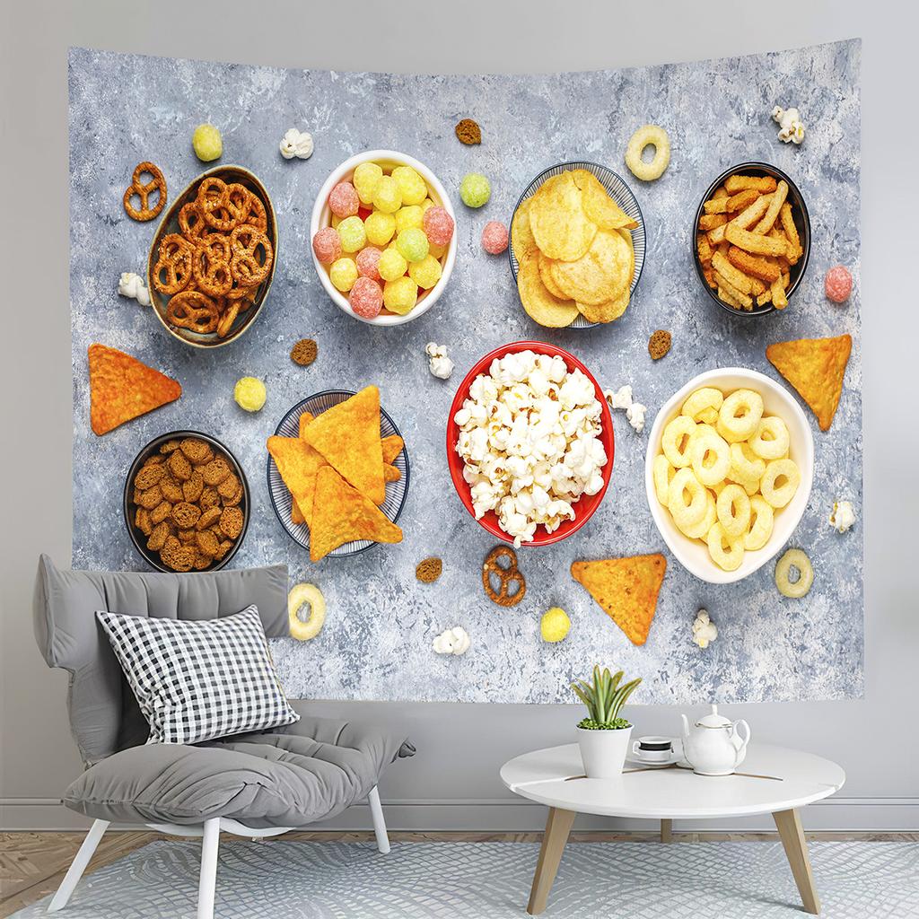 Fruit Party Tapestry Harvesting Season Tapestry Apple Strawberry Tapestry Home Living Room Bedroom Dorm Wall Hanging Blanket