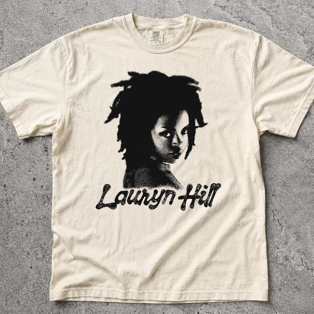 Lauryn Hill Vintage Shirt, Lauryn Hill 90er Grafik-T-Shirt, Retro Hip Hop RNB Shirt, Unisex Streetwear T-Shirt, Baumwoll-T-Shirt für Musikfans