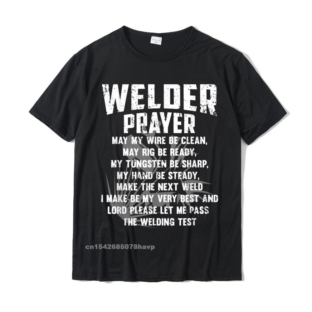 Unisexs Vintage Welder Welder Prayer Funny Welding Gift TShirt Summer Tees For Unisex Coupons Cotton T Shirts Casual