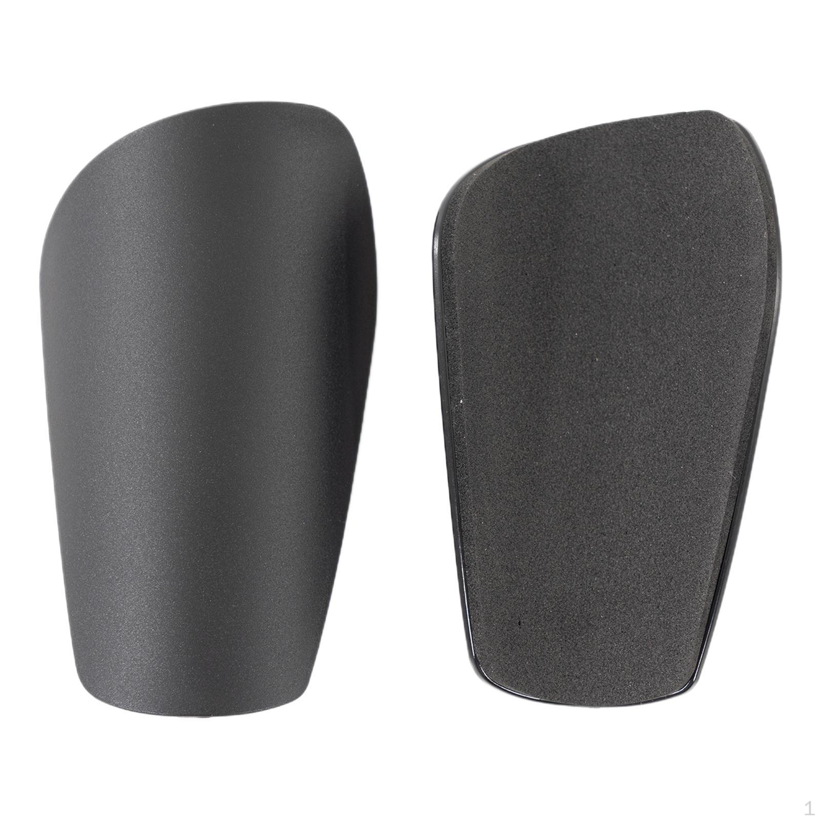 

1 пара футбольних наконечників для захисту ніг Захисне спорядження для дорослих дітей Black 10cmx6cm