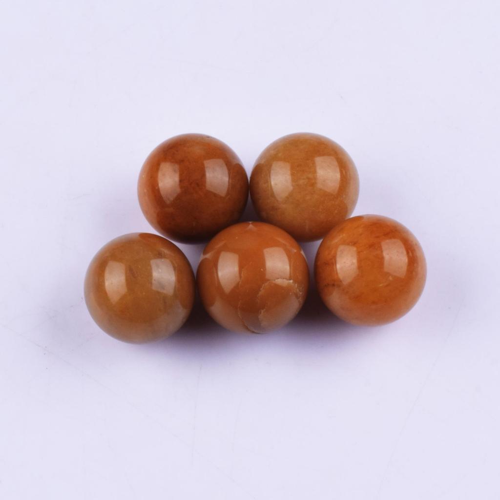 White Crystal Agate Round Ball 20mm: Non-Porous Natural Stone for DIY Fluorite Craft Ornaments