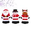 6pcs Christmas Cutlery Bag Set Reusable Tableware Holder For Fork Cutter Storage Holiday Party Decorations