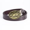 Men's Trendy Western Cowboy Genuine Leather Belt - Retro Punk Style, Perfect for Formal Wear or Birthday & New Year Gifts.