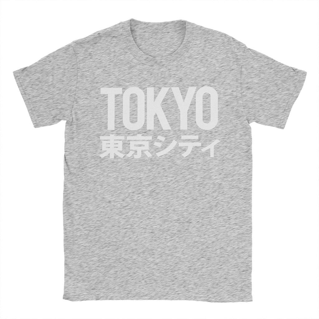 Vintage Tokyo City Japan Japanese TShirts for Men Round Neck 100 Cotton T Shirts  Short Sleeve Tees Plus Size Tops