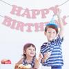 Whaline Light Pink Glitter Happy Birthday Banner Hot Girl Party Decoration Summer Hanging Garland for Pink Birthday Baby Shower Party Backdrop