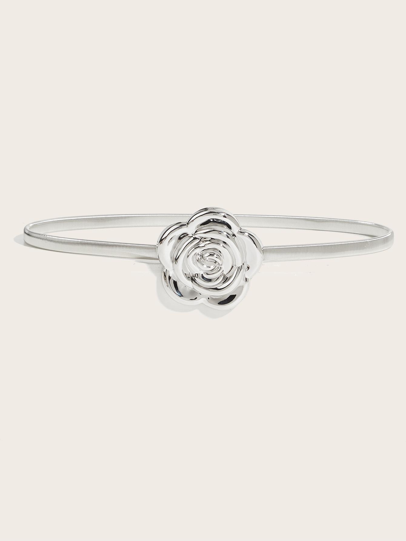 

Металлический пружинный пояс Женское платье Рубашка Свитер Эластичный Эластичная цепочка на талию Пояс