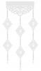 K19 Modern Curtain Lambrequin with Openwork Pendants OZDOB Window Decoration