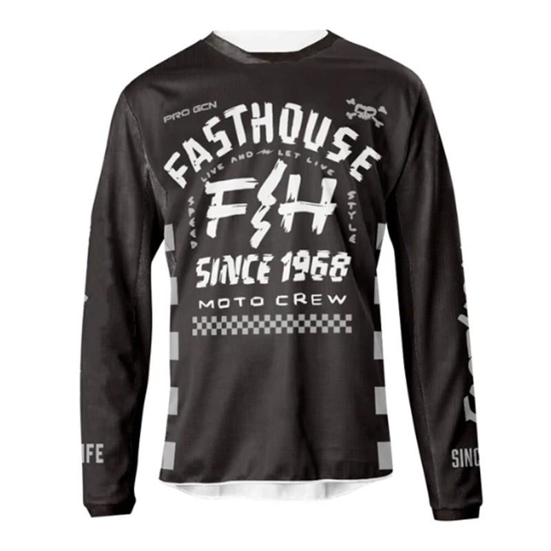 FASTHOUSE Herren Damen Schnelltrocknendes Langarm-Radtrikot Mountainbike Downhill Sommerfahrt