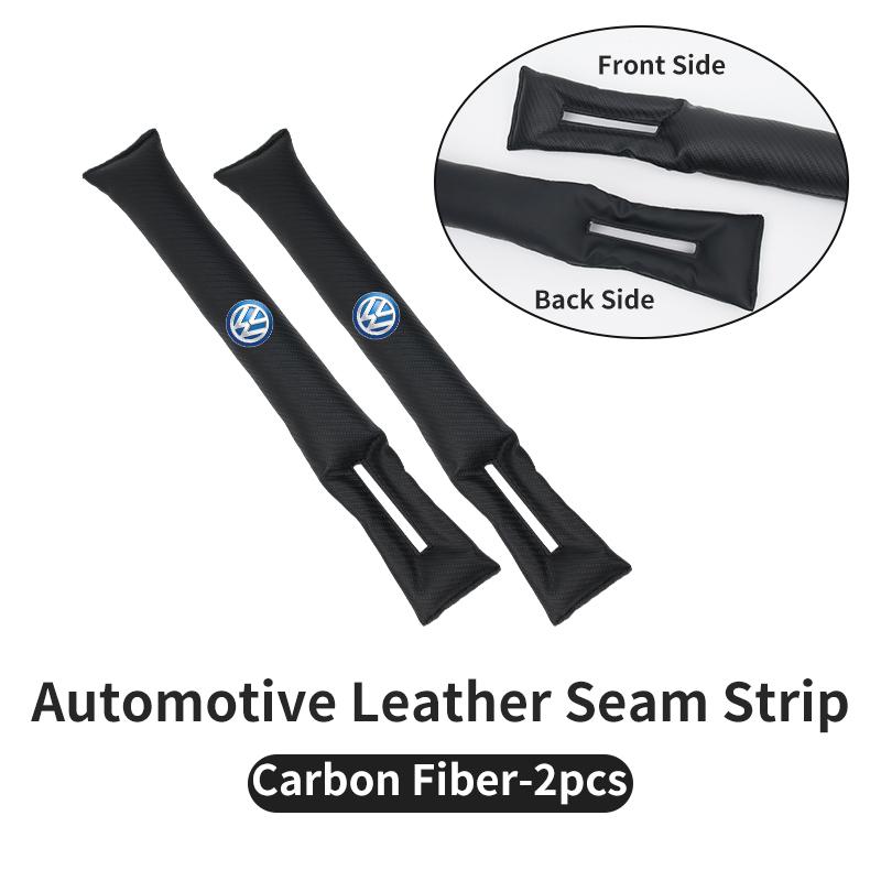 Automotive Two-tone Leather Seam Strip Leak-Proof Auto Seat Gap Plug For VW GTI Polo Passat Scirocco Golf Touareg Touran Sharan