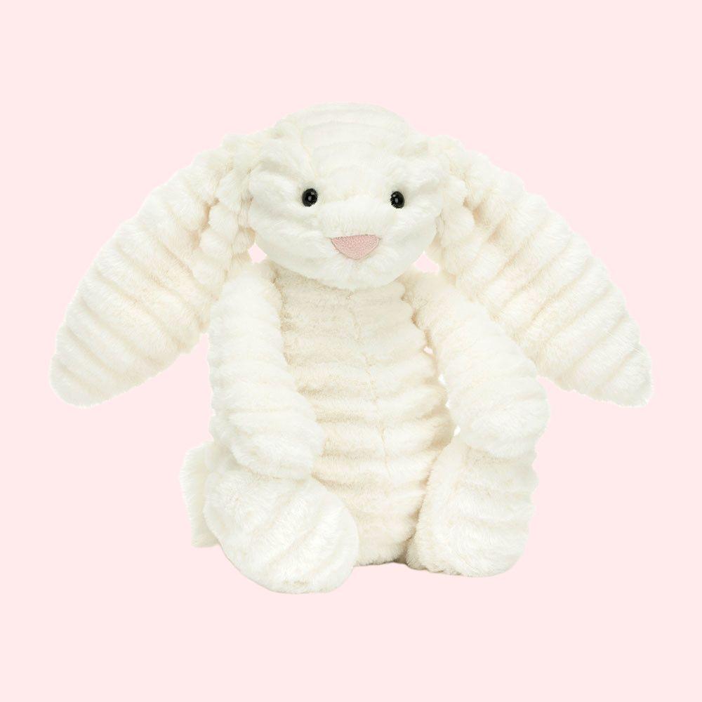 Jellycat Shy Series Bashful Luxe Bunny Nimbus Luxury Bunny Cute Doll Plush Doll Sitting Position 23cm Height