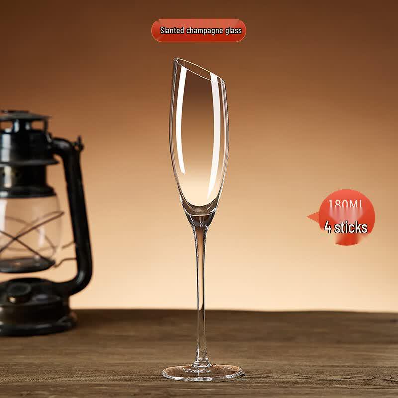 Handmade European Crystal Champagne Flutes
