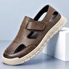 Baotou Leather Sandals Men's Beach Shoes Summer New Hollow Fashion Men's Shoes