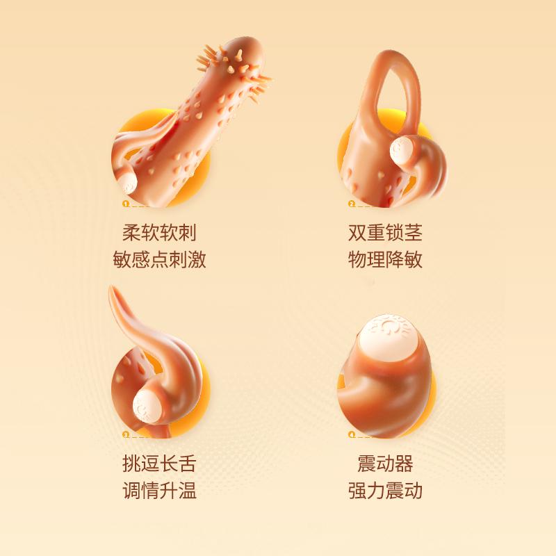 Vibrador de Estimulação do Clitóris Feminino Anel Peniano Brinquedos Sexuais Para Homens Retardar a Ejaculação Anel Peniano Manga Gaiola de Castidade Adulta Sex Shop