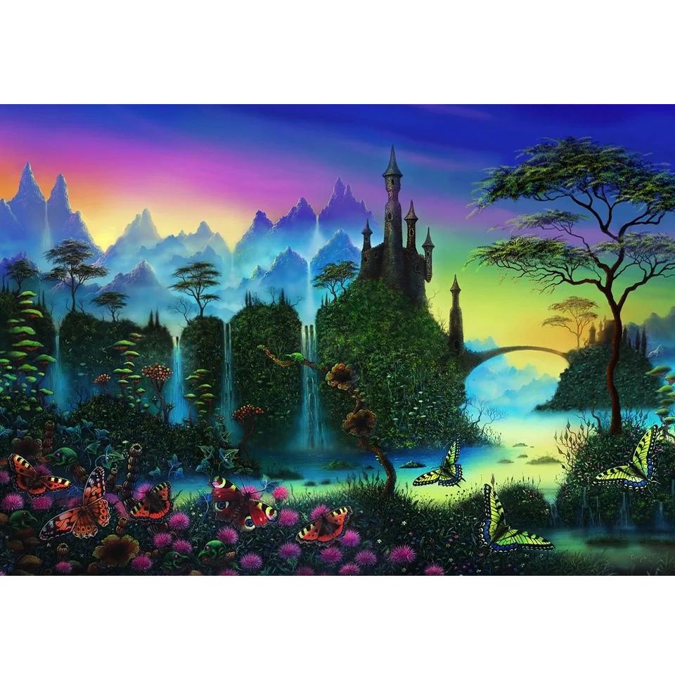 

DIY 5D Алмазная картина Мечта Пейзаж Новый продукт 2024 Полностью инкрустированная Пейзажная картина Алмазная вышивка Большой размер Специальный Full Round 20x40CM