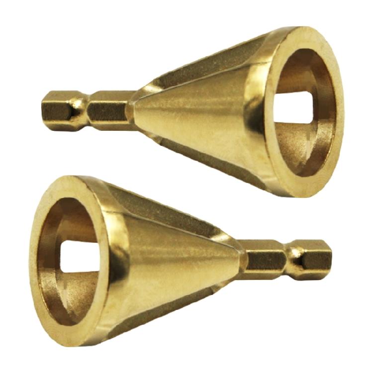 2Pcs Deburring External Chamfering Tool External Drill Steel Burr Removal Bit Quickly Repair Damaged Bolt Screw