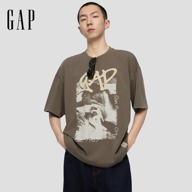 GAP Unisex Logo Print Short Sleeve T-Shirt 175/96A