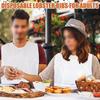 Lace-Up Disposable Adult Bibs: Keep Clothes Stain-Free With 50/100/200 Bibs 24x15x4cm BBQ Hot-pot Disposable Adult Bibs Sets