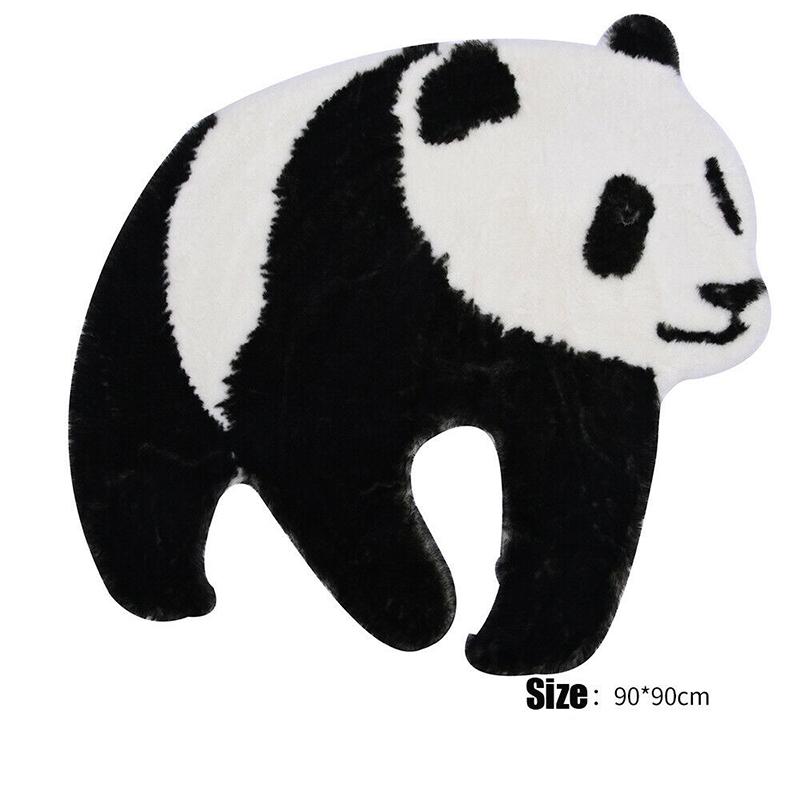 

Симпатичный ковер в скандинавском стиле с изображением животных, панда, леопард, тигр, жираф, лев, искусственная кожа, плюшевый нескользящий ковер