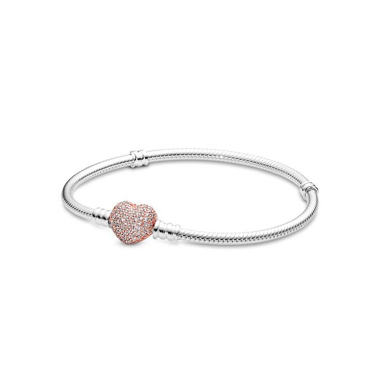 Heart Snake 925 Chain Bracelet Flower Tree Clasp Femme Love Bracelet Decoration Bangle Trinkets For Women Jewelry Gift
