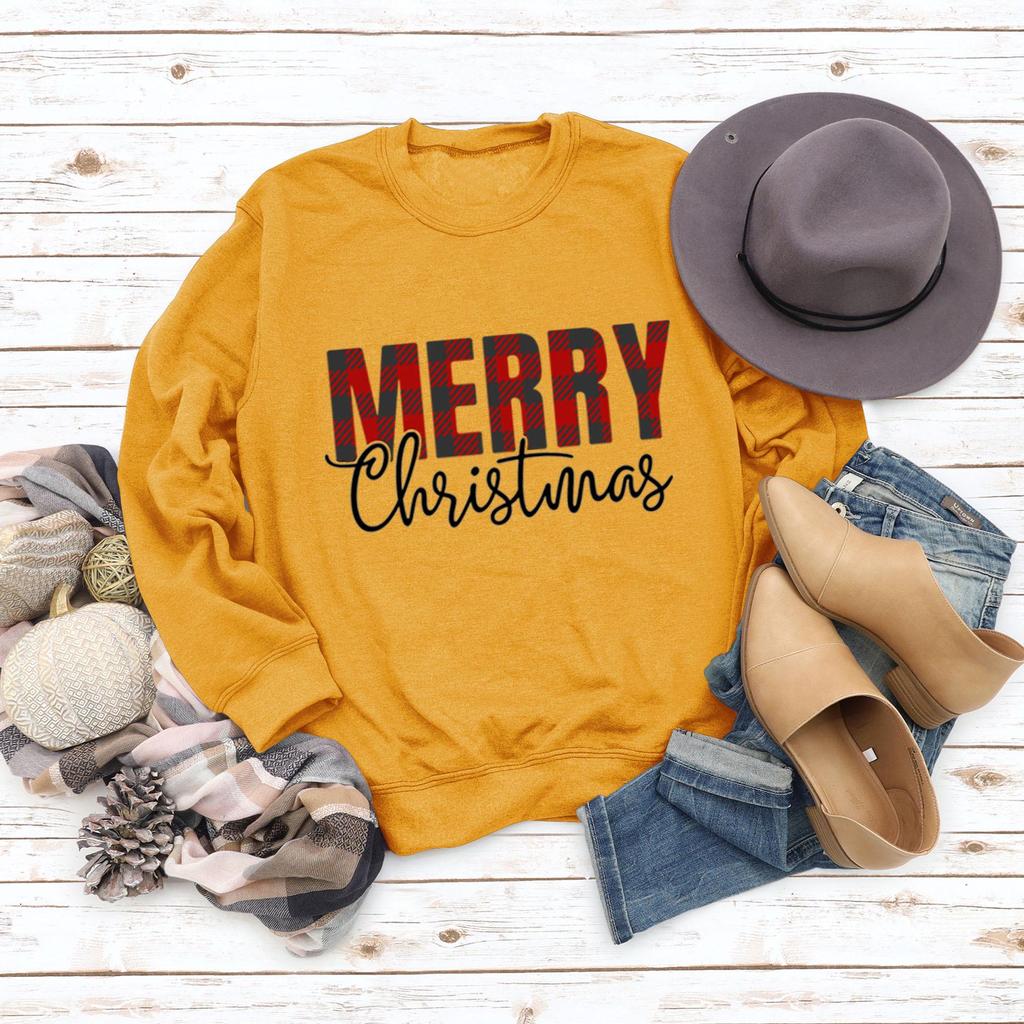 Merry Christmas European & American Fashion Long Sleeve Women's Hoodie