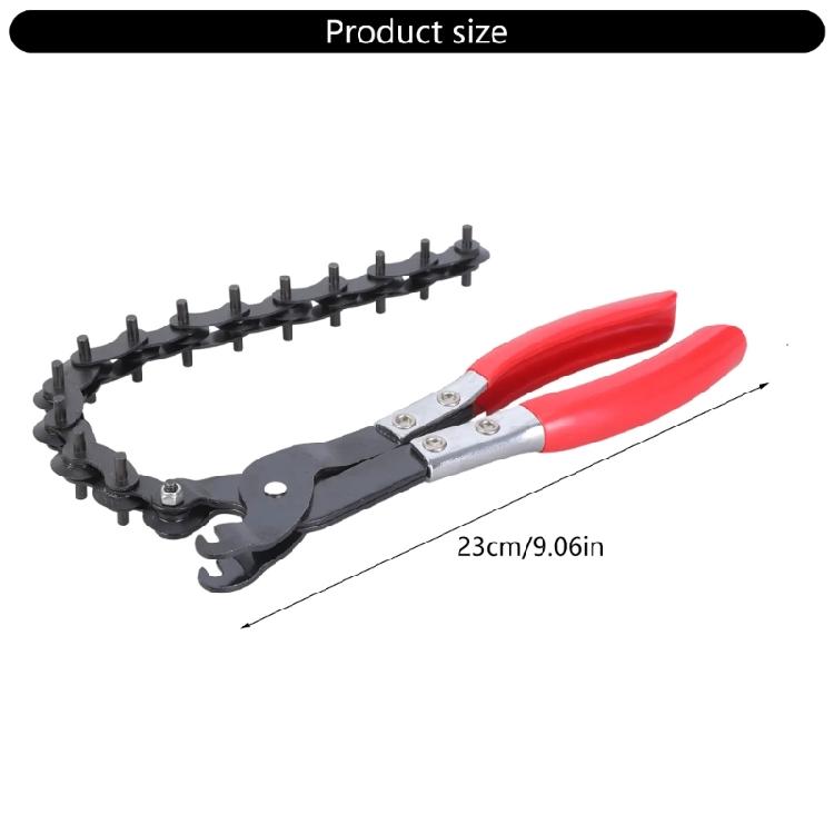Exhaust Pipe Cutter Chain Tool Adjustable Pipe Cutter Chain Pipe Cutter Carbon Steel Tubing Cutter for Automotive