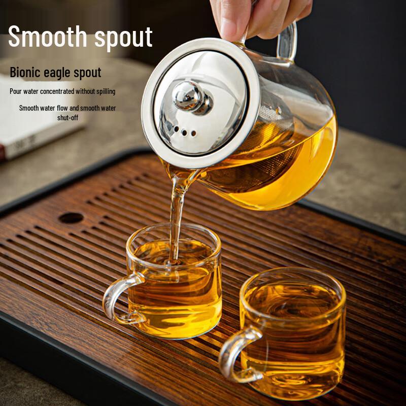 Shandianshui Thickened Heat-Resistant Glass Teapot with Infuser
